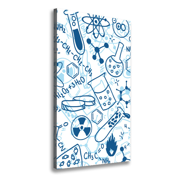 Verticale canvasfoto Chemische achtergrond