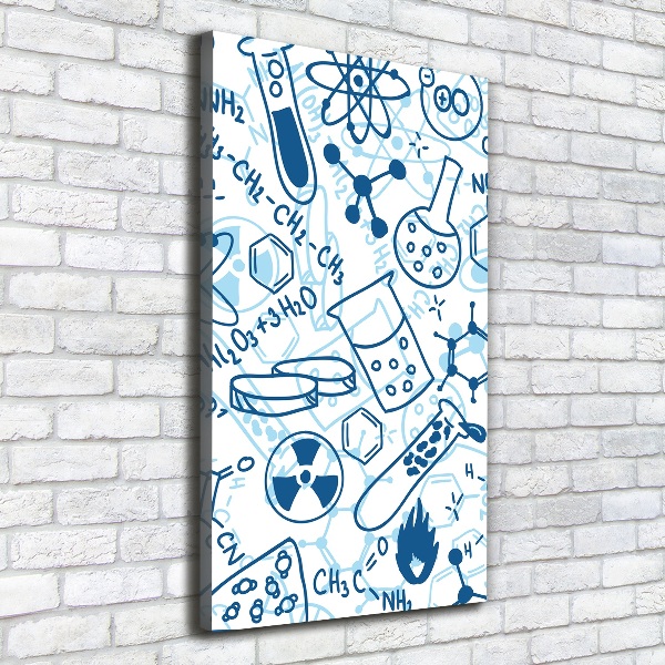Verticale canvasfoto Chemische achtergrond