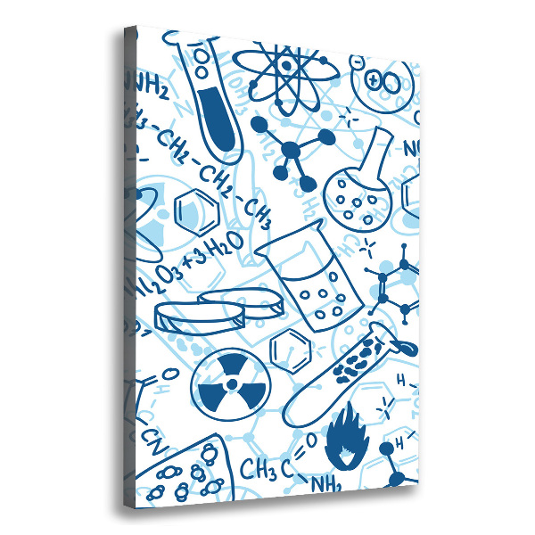 Verticale canvasfoto Chemische achtergrond