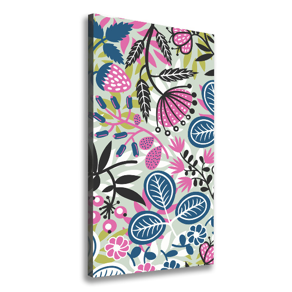 Verticale canvasfoto Bloemen