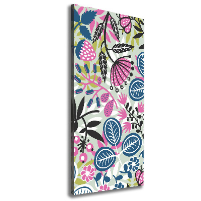 Verticale canvasfoto Bloemen