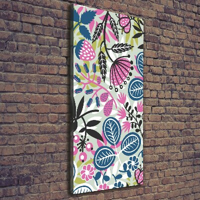 Verticale canvasfoto Bloemen