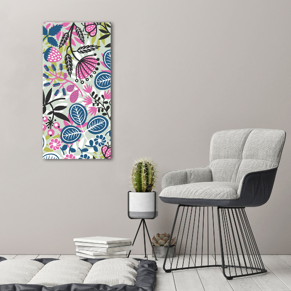 Nowoczesny fotoobraz canvas na ramie pionowy Kwiaty