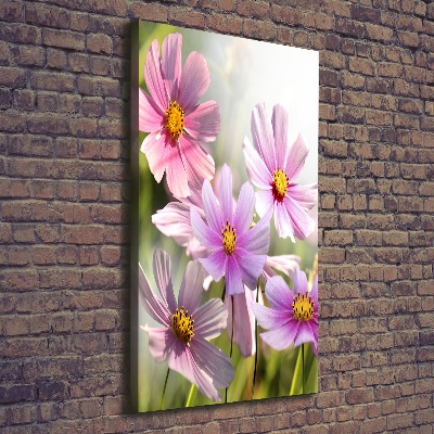 Verticale canvasfoto Wilde bloemen