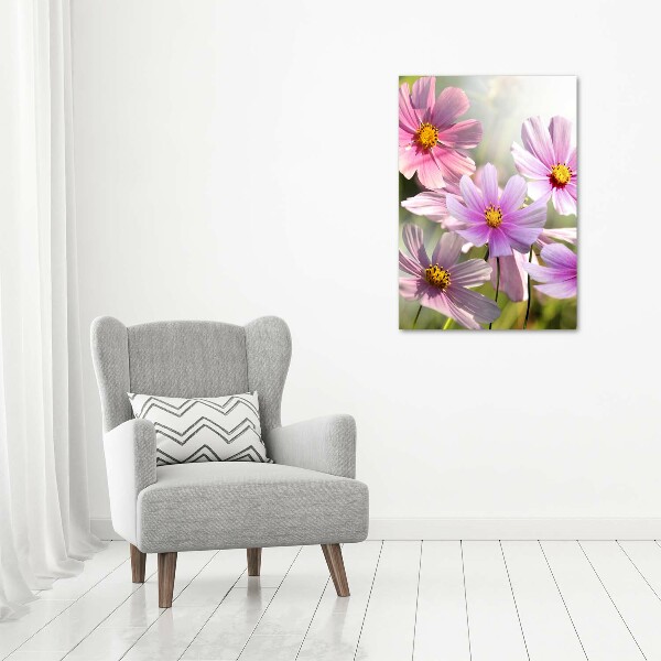 Verticale canvasfoto Wilde bloemen