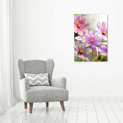 Verticale canvasfoto Wilde bloemen