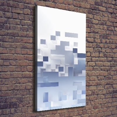 Verticale canvasfoto Kubusabstractie