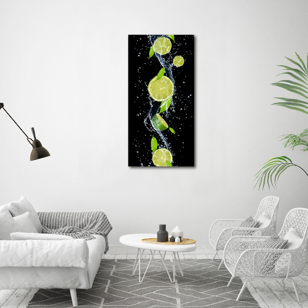 Verticale foto op canvas Limoenen