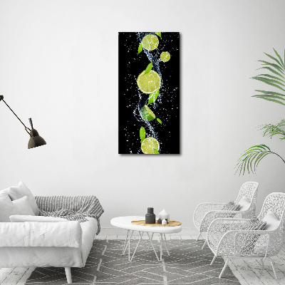 Verticale foto op canvas Limoenen