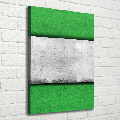 Verticale foto op canvas Groene muur