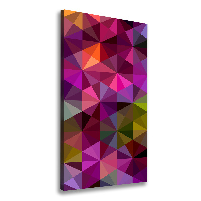 Verticaal canvasschilderij Abstracte golven