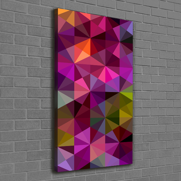 Verticaal canvasschilderij Abstracte golven