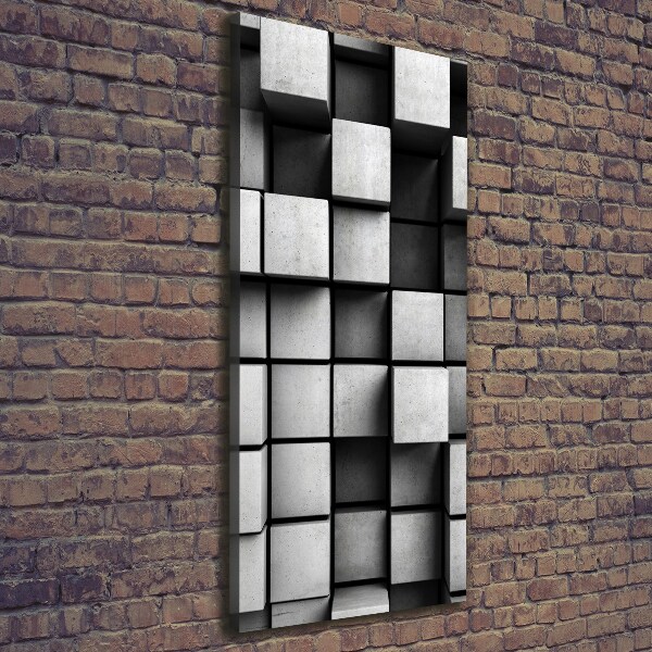 Verticaal schilderij op canvas Abstractie