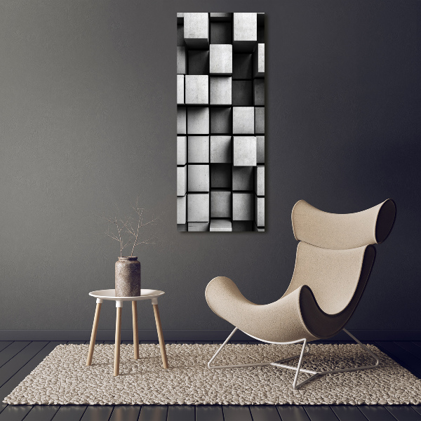 Verticaal schilderij op canvas Abstractie