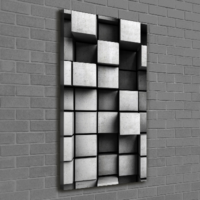 Verticaal schilderij op canvas Abstractie