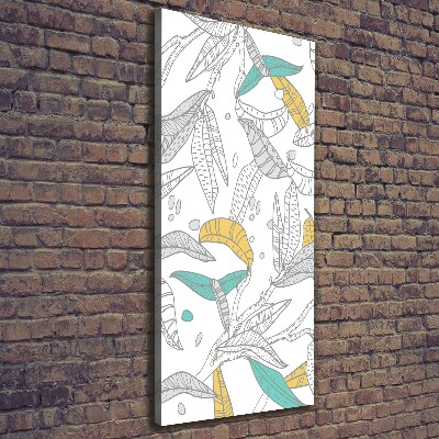Verticaal canvasschilderij Kleurrijke bladeren