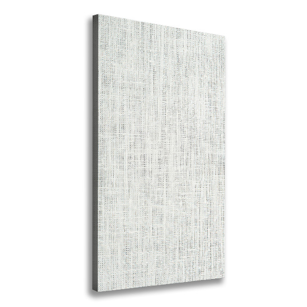 Verticale canvasfoto Wit linnen canvas