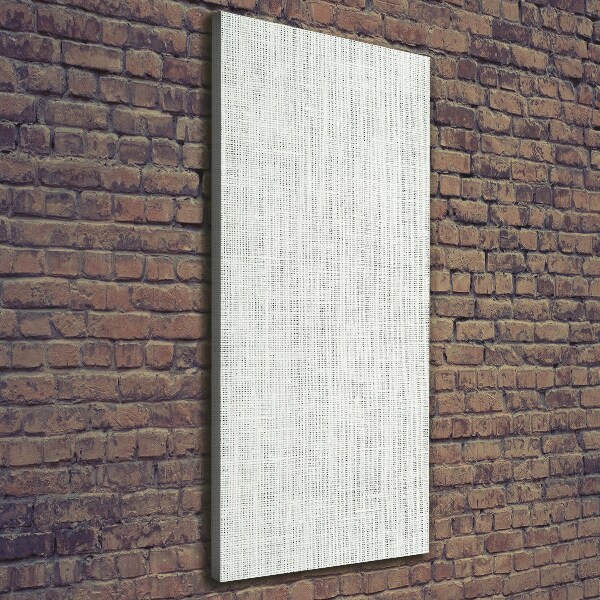 Verticale canvasfoto Wit linnen canvas