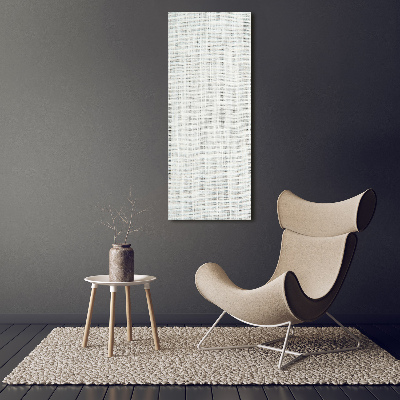Verticale canvasfoto Wit linnen canvas