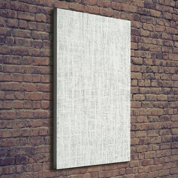 Verticale canvasfoto Wit linnen canvas
