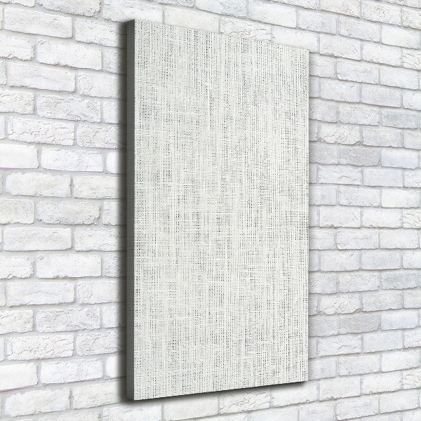 Verticale canvasfoto Wit linnen canvas