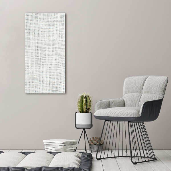 Verticale canvasfoto Wit linnen canvas