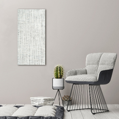 Verticale canvasfoto Wit linnen canvas