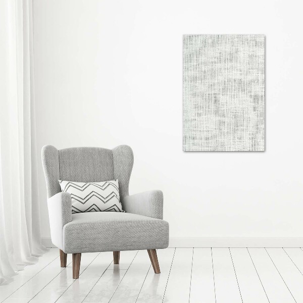 Verticale canvasfoto Wit linnen canvas
