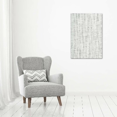 Verticale canvasfoto Wit linnen canvas