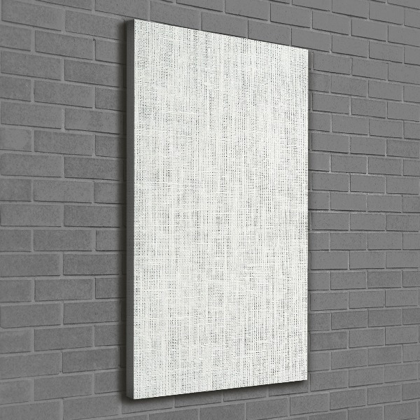 Verticale canvasfoto Wit linnen canvas