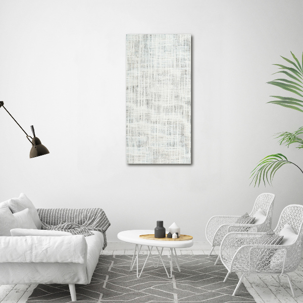 Verticale canvasfoto Wit linnen canvas