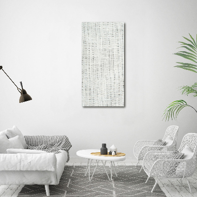 Verticale canvasfoto Wit linnen canvas