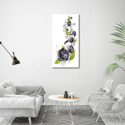 Verticale canvasfoto Bessen en ijs