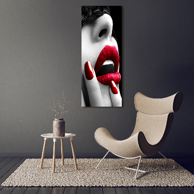 Verticale canvasfoto Kanten masker