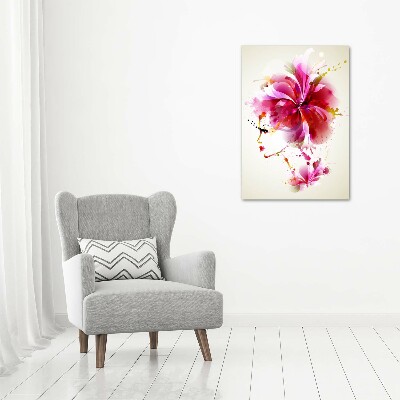 Verticaal schilderij op canvas Abstracte vrouw