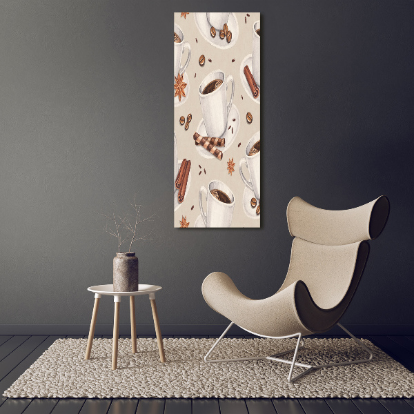 Verticale canvasfoto Een kopje koffie