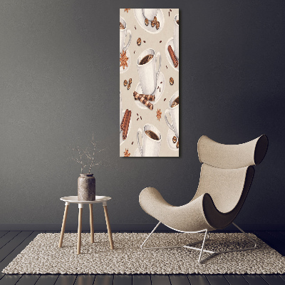 Verticale canvasfoto Een kopje koffie