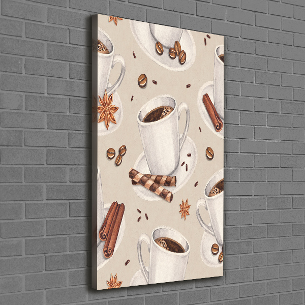 Verticale canvasfoto Een kopje koffie