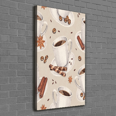 Verticale canvasfoto Een kopje koffie