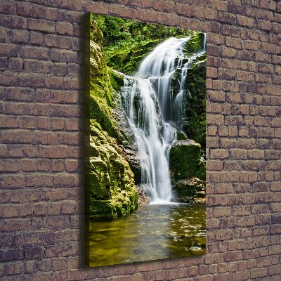 Verticale canvasfoto Waterval