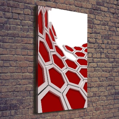 Verticale foto op canvas 3D-abstractie