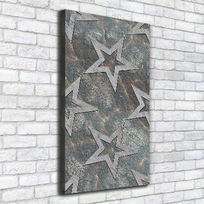Foto obraz na płótnie pionowy Kamienne gwiazdy
