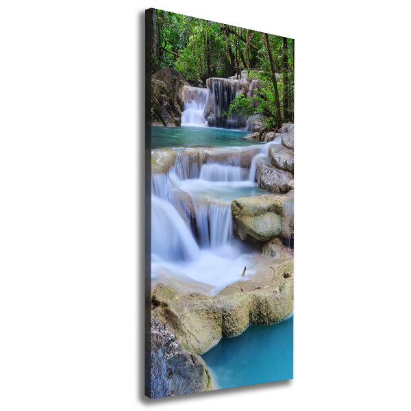 Verticale foto op canvas Waterval Thailand