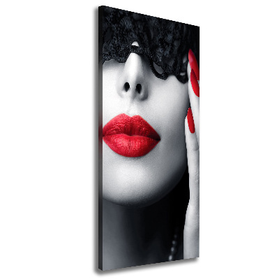 Verticale foto op canvas Kanten masker