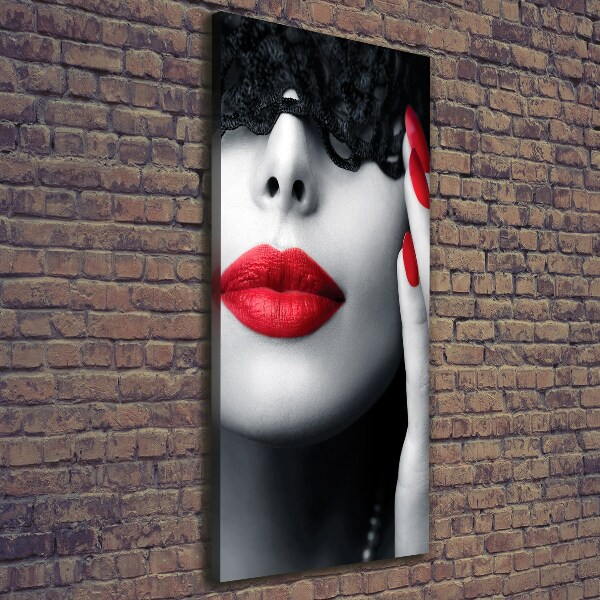 Verticale foto op canvas Kanten masker