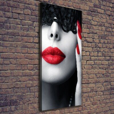 Verticale foto op canvas Kanten masker