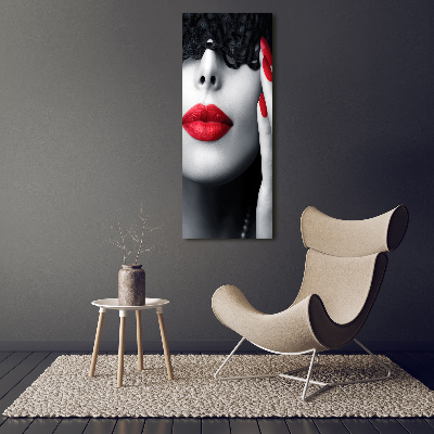 Verticale foto op canvas Kanten masker