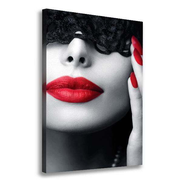 Verticale foto op canvas Kanten masker