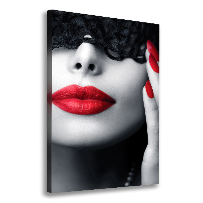 Verticale foto op canvas Kanten masker