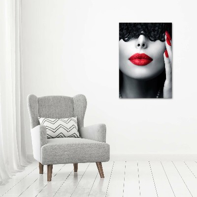 Verticale foto op canvas Kanten masker